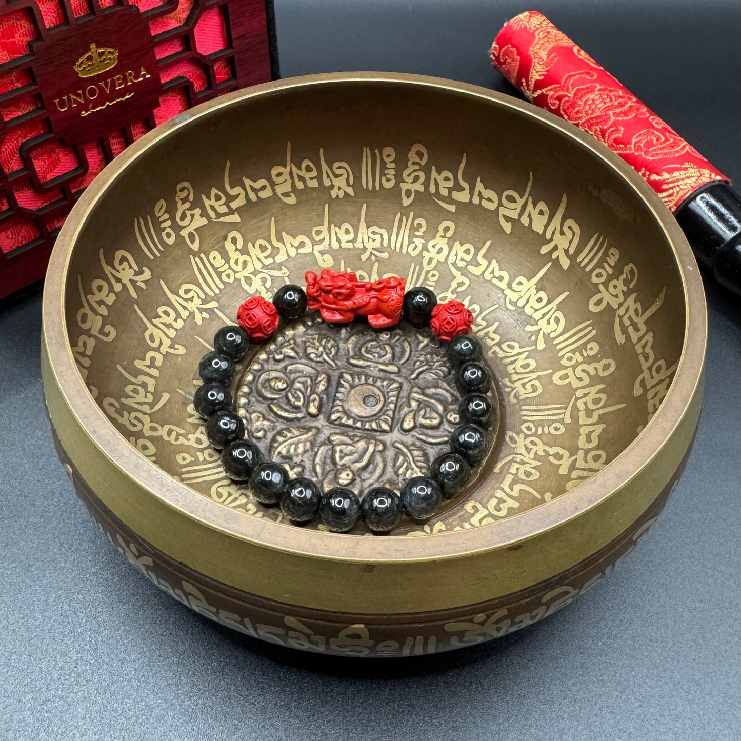 Black Jade (Premium) w/ Cinnabar Piyao & Moneyball for Wealth, Health & Strong Protection