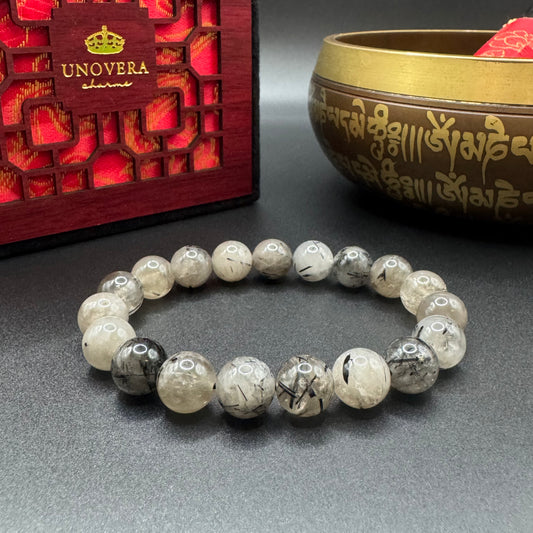 Black Rutilated Quartz for Emotional Healing, Boost Courage & Mental Clarity