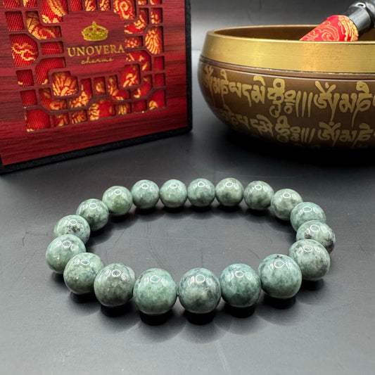 Premium Burmese Jade (10mm) for Good Fortune, Wealth & Health