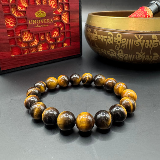 Tigers Eye Feng Shui Bracelet for Luck-Protection-Courage