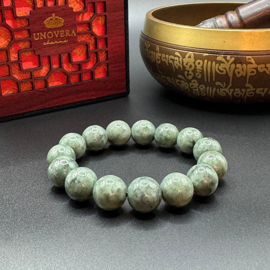 Premium Burmese Jade (13mm) for Good Fortune, Wealth & Health
