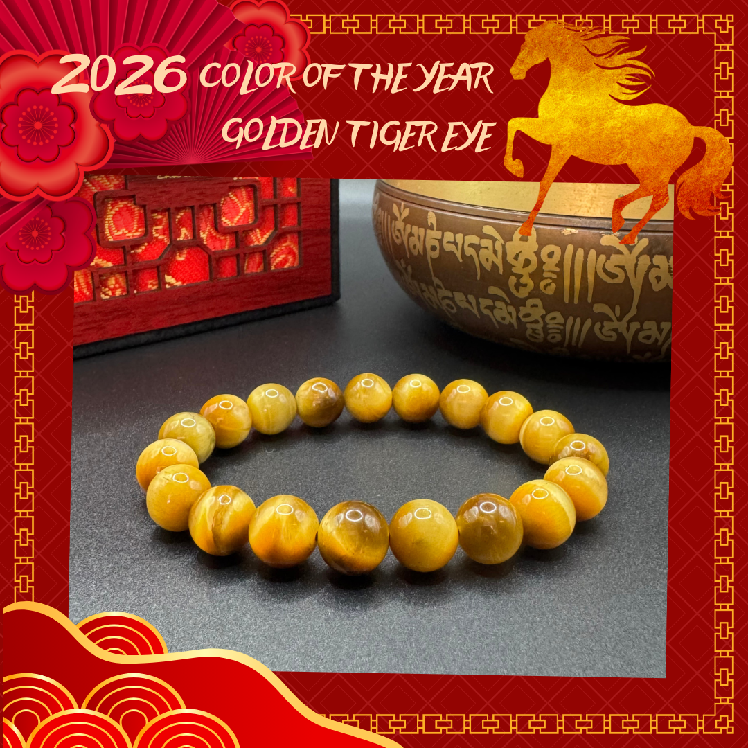 2026 Color of the Year Golden Tigers Eye for Power-Strength-Balance