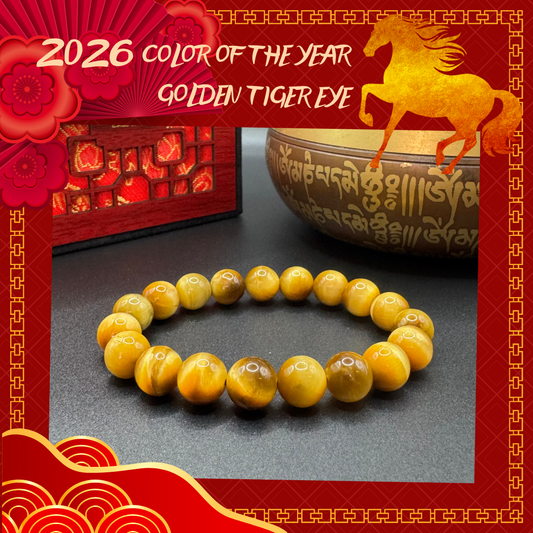 2026 Color of the Year Golden Tigers Eye for Power-Strength-Balance