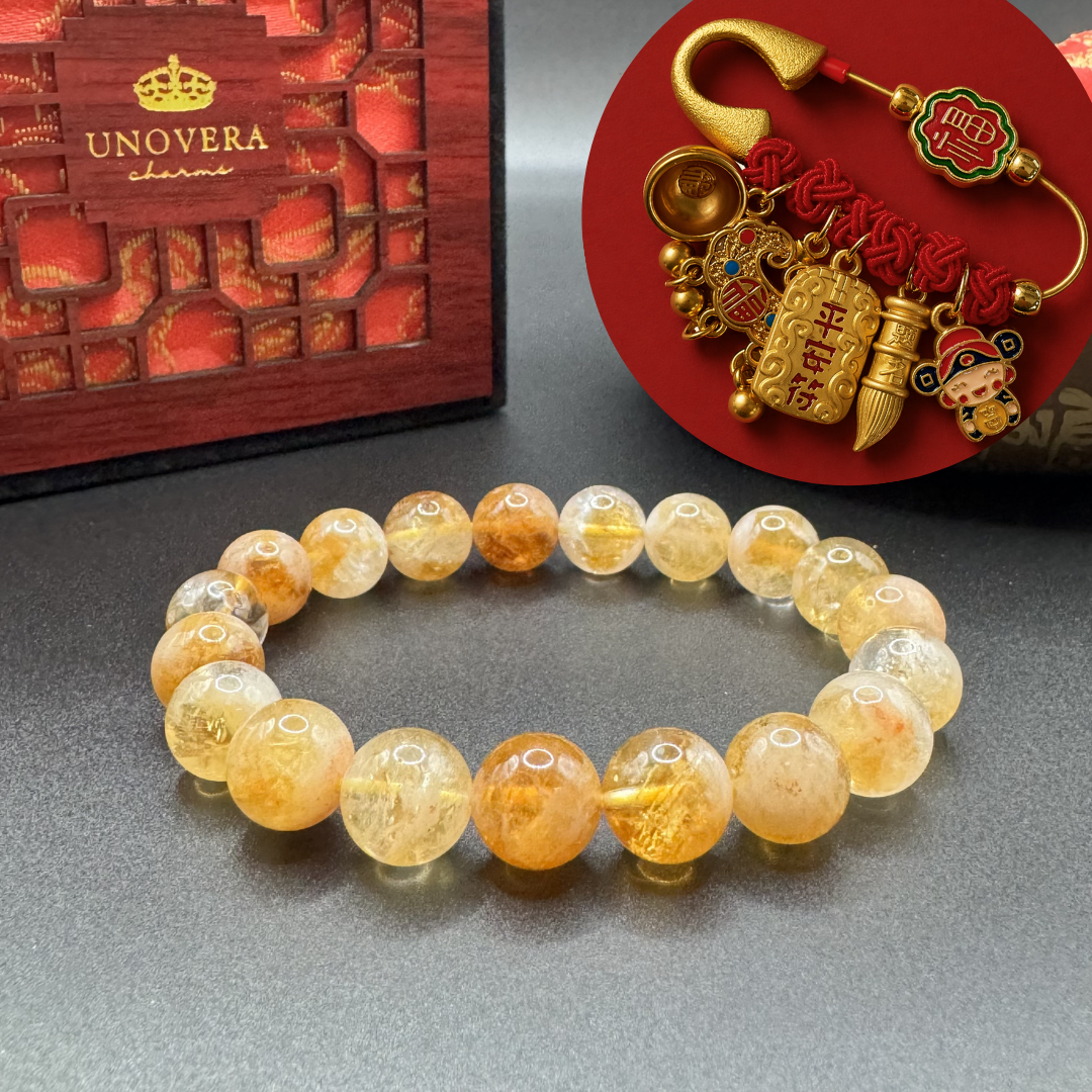 Year of the Rooster Charm w/ Free Lucky Pin for Abundance, Success & Dispel Negativity
