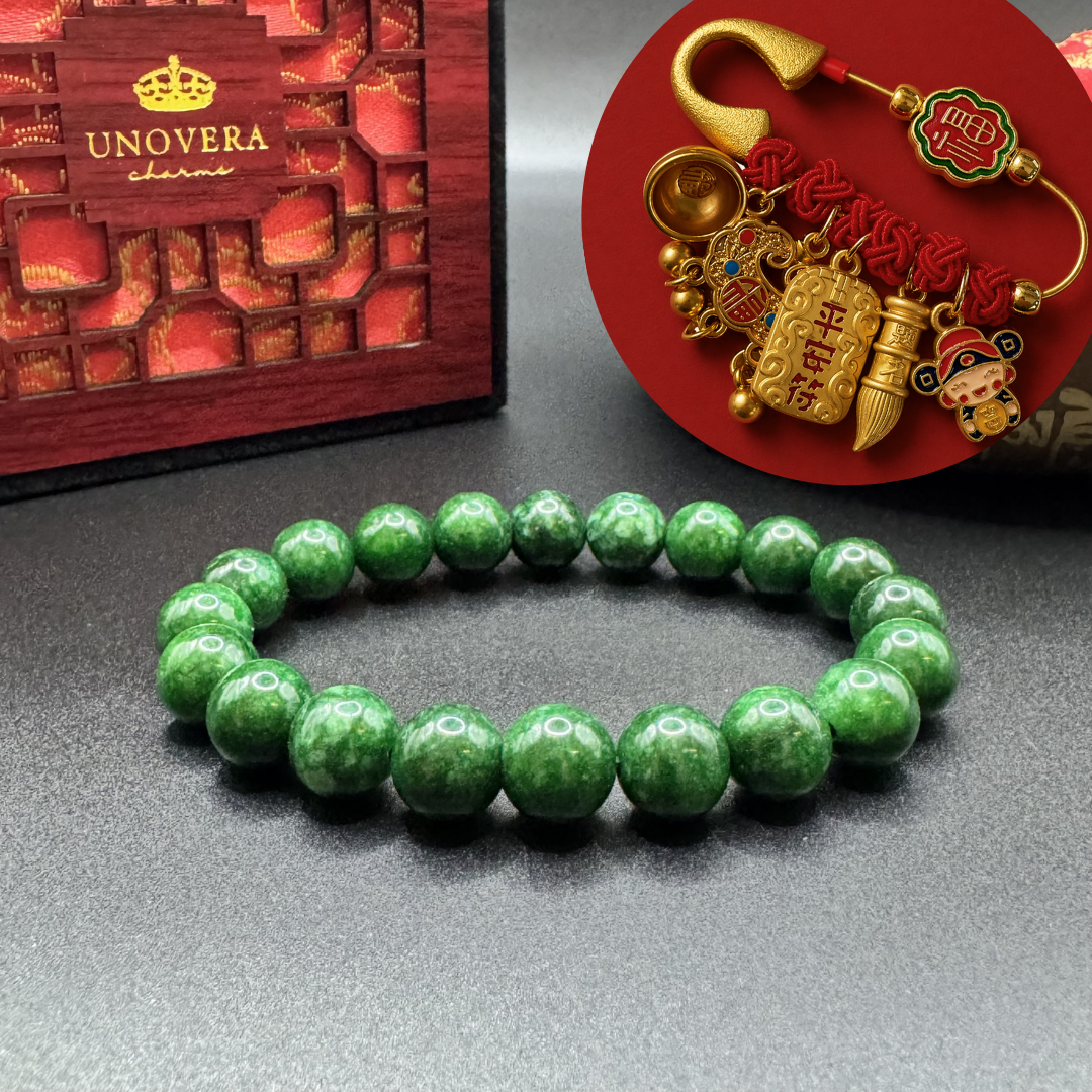 Year of the Goat Charm w/ Free Lucky Pin for Prosperity, Abundance & Healing