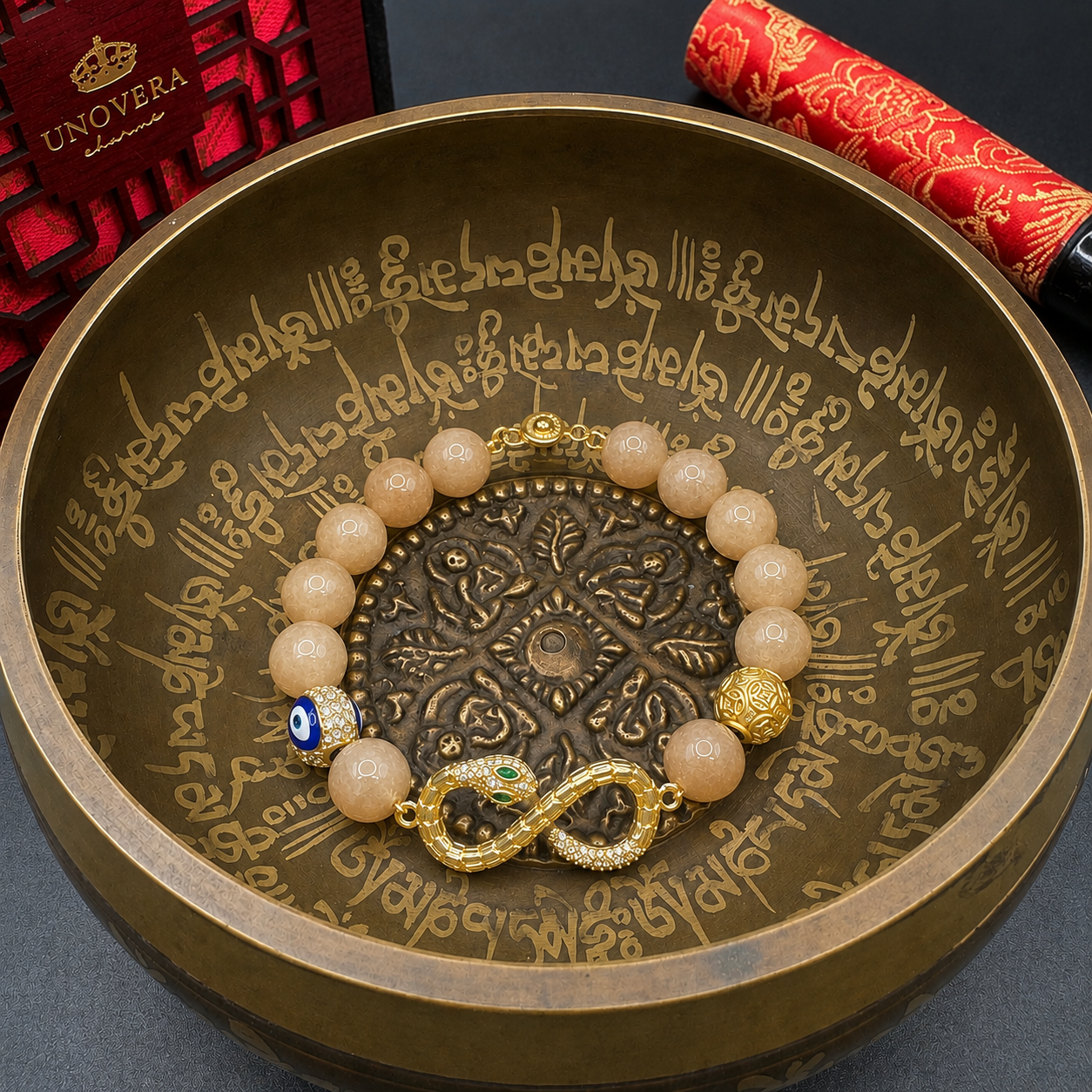 Triple Luck Sun Stone for Luck, Will Power & Confident