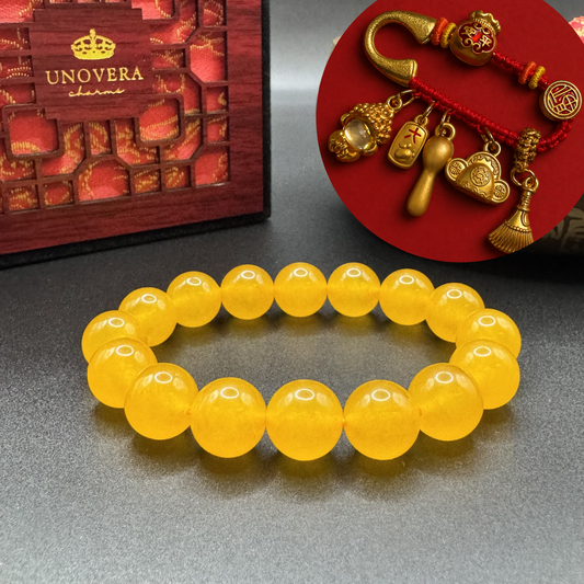 Year of the Horse Charm 12mm w/ Free Lucky Pin for Detoxification, Good Fortune & Wisdom