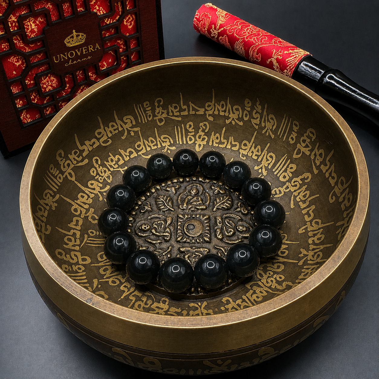13mm Premium Black Jade for Wealth, Health & Strong Protection