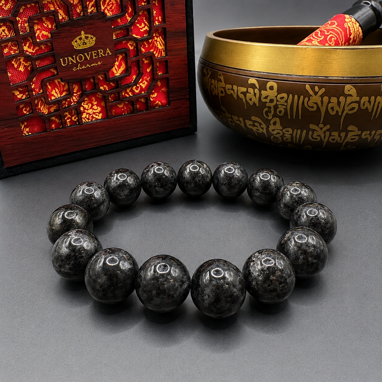 13mm Premium Black Jade for Wealth, Health & Strong Protection