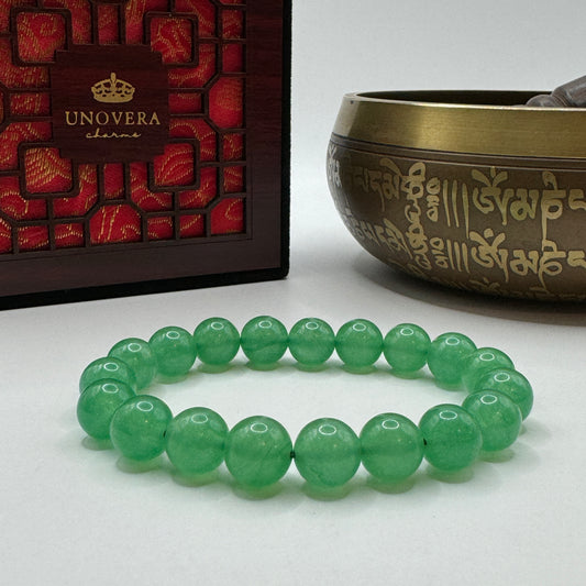 Green Jade Feng Shui Bracelet for Luck-Health-Wealth