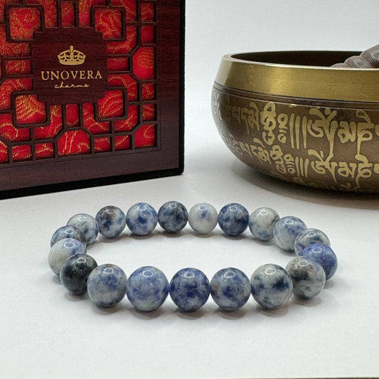 Sodalite Feng Shui Bracelet for Intelligence-Emotional Balance-Intuition