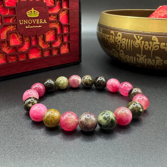 Watermeron Tourmaline for Positive Relationship, Reduce Stress & Positive Energy