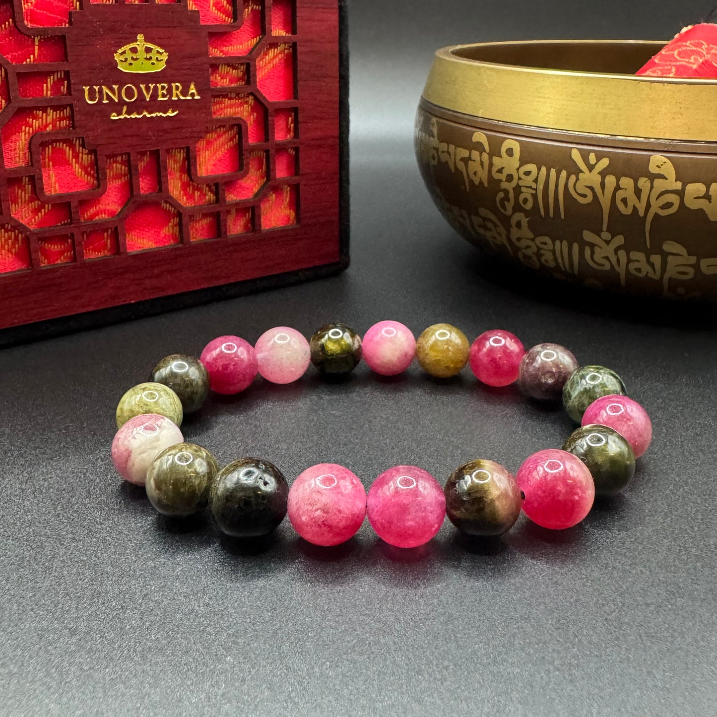 Watermeron Tourmaline for Positive Relationship, Reduce Stress & Positive Energy