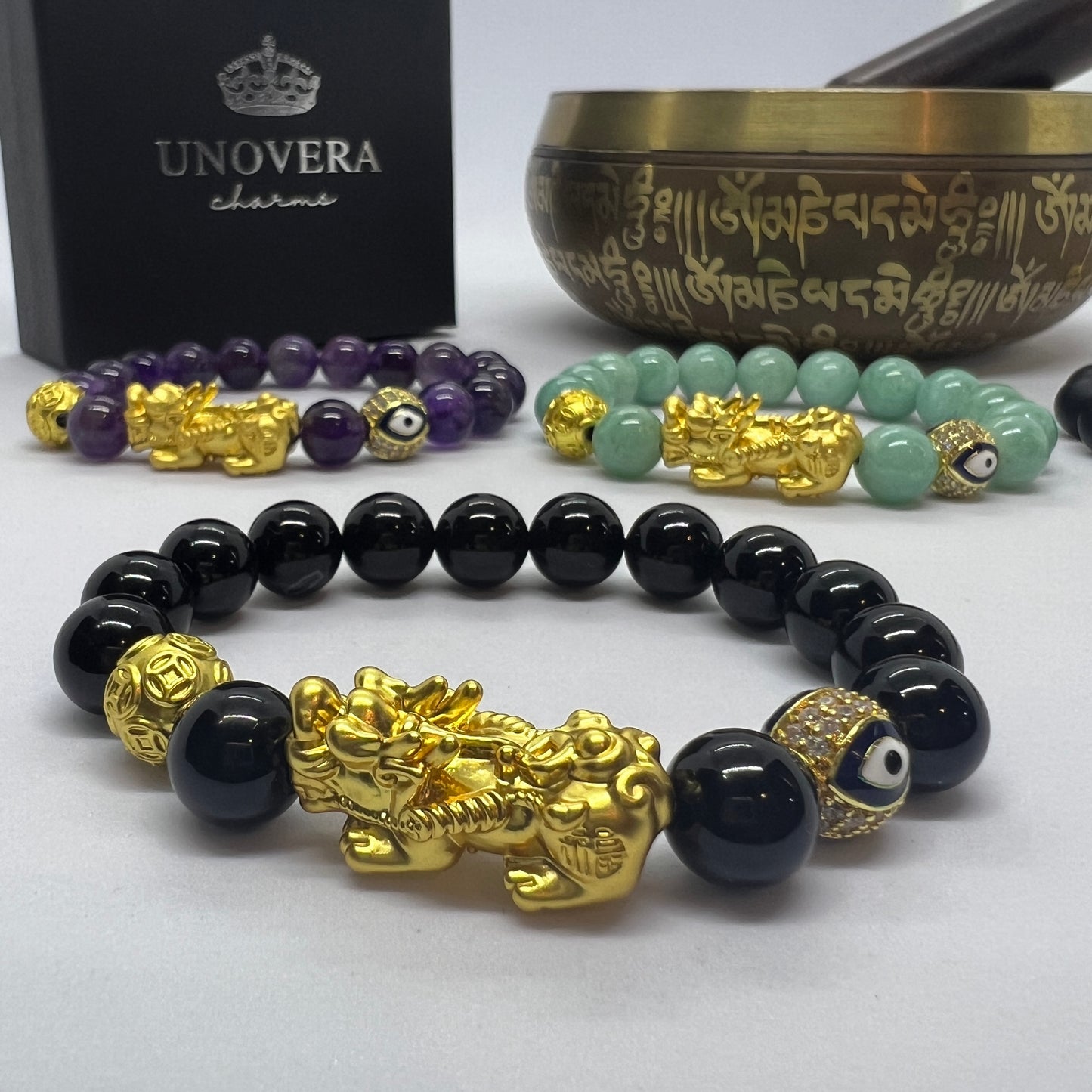 Triple Luck & Protection with Natural Authentic Hongkong Stones