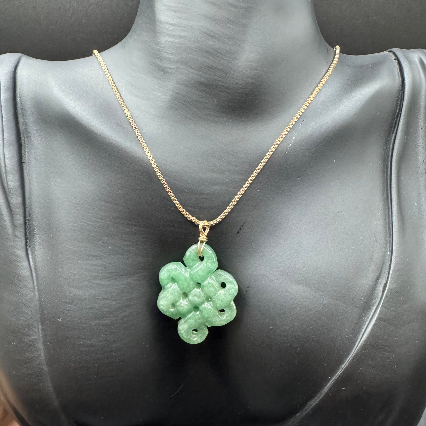 Mystic Knot Pendant Necklace for Long & Happy Life, Endless Good Fortune, Love & Longevity