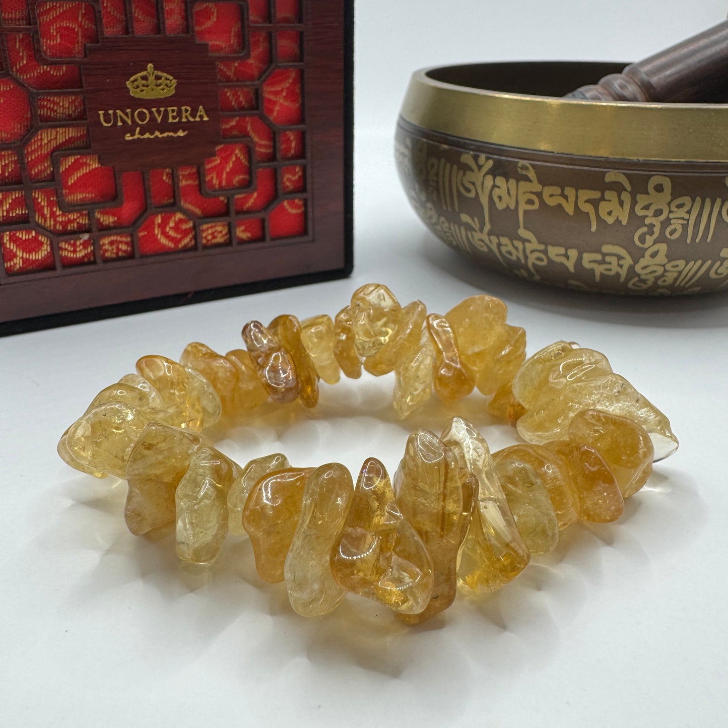 Premium Citrine Chip Stone for Abundance, Success and Dispel Negativity