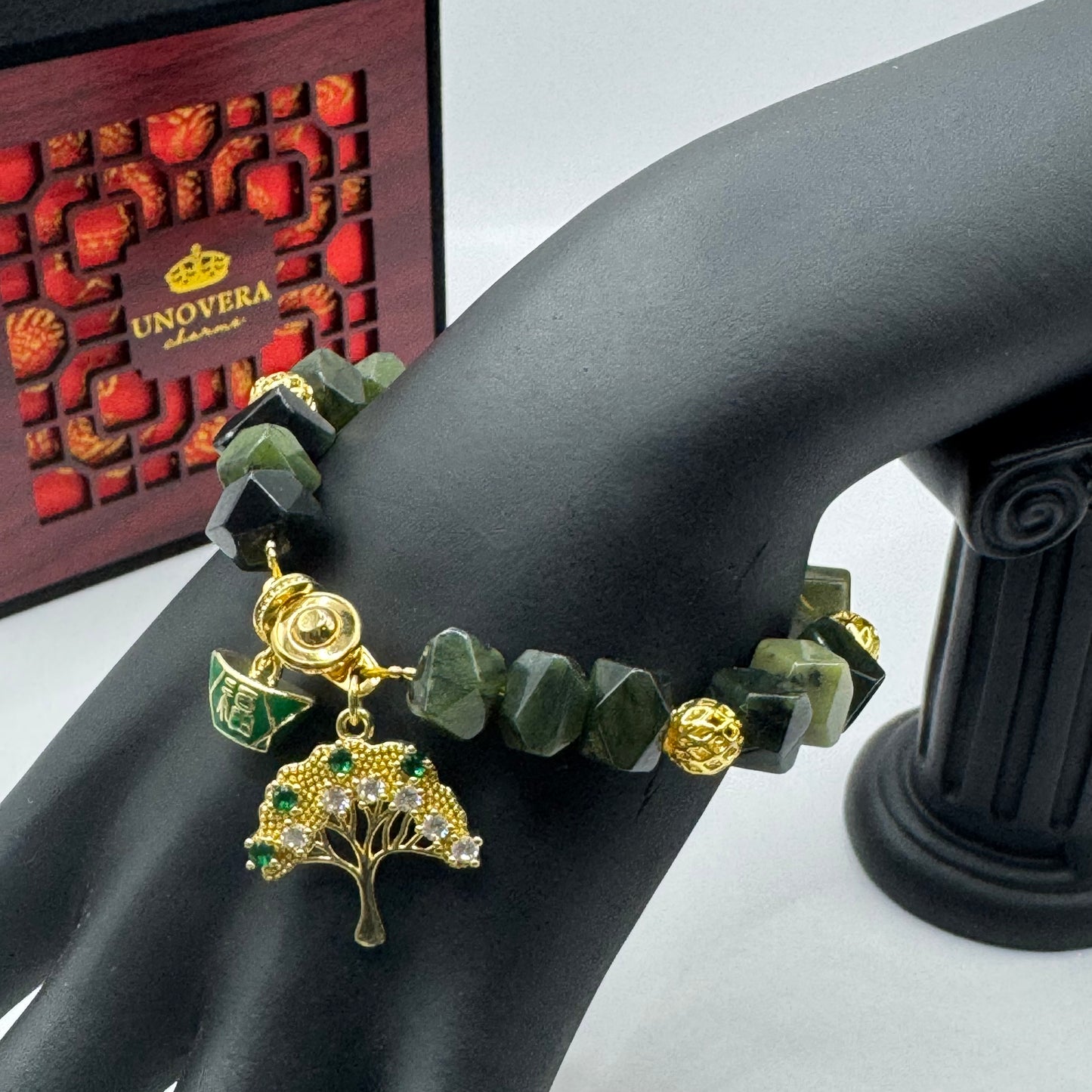 Canadian Jade w/ Moneybag and Money Tree for Longevity, Abundance & Love
