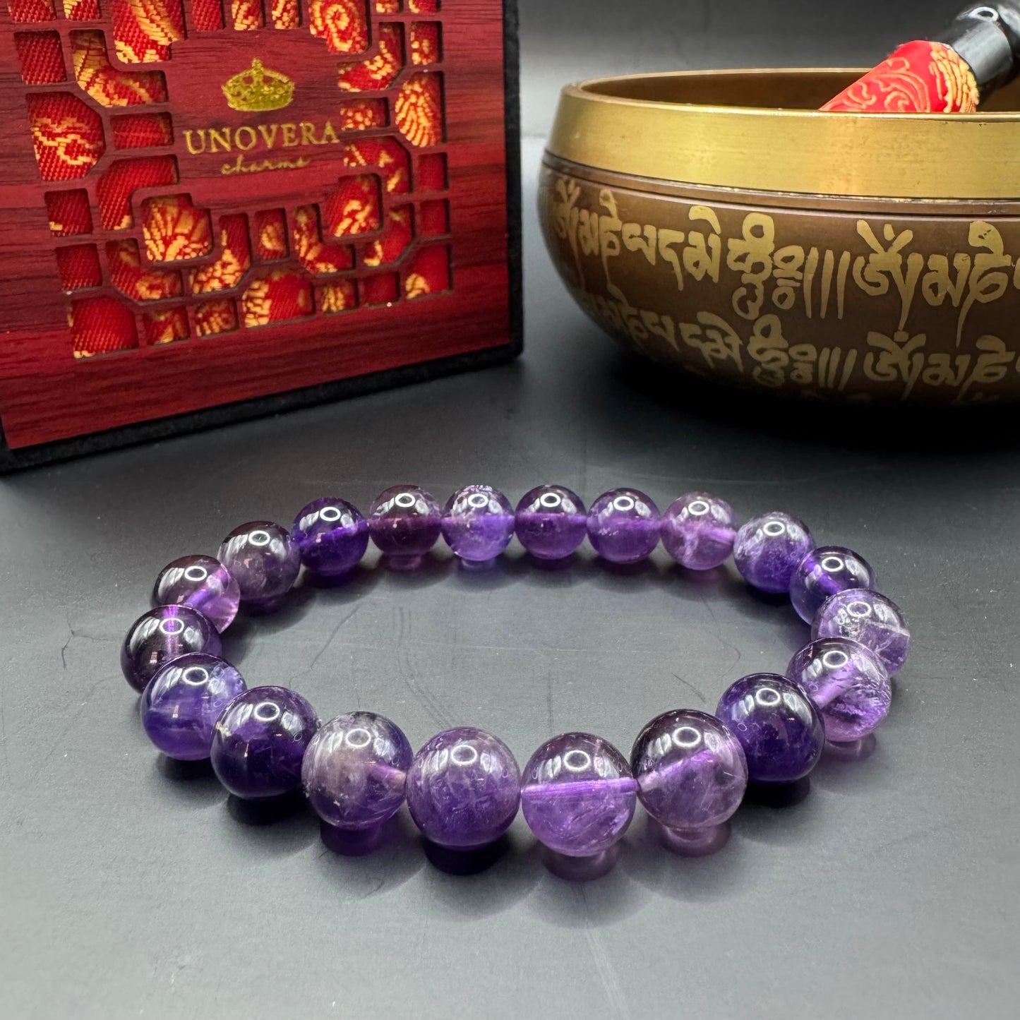 Amethyst Feng Shui Bracelet - Relieves Stress-Healing-Protection