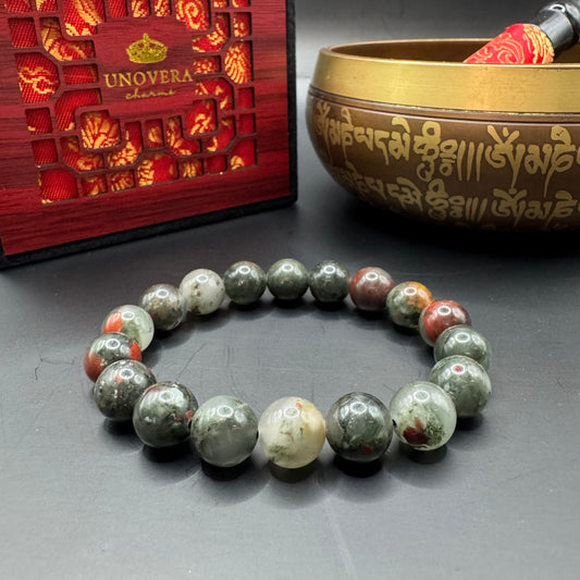Blood Stone Feng Shui Bracelet for Courage-Motivation-Creative Energy
