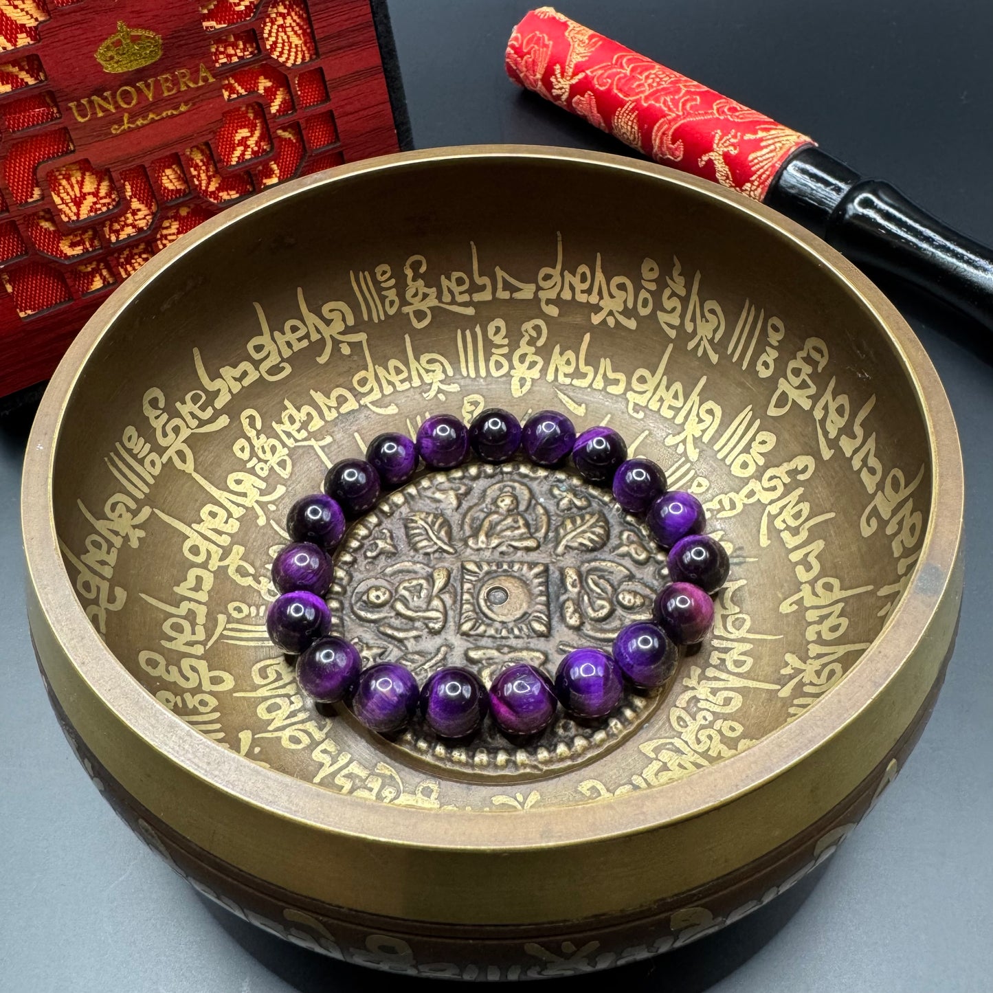Purple Tiger Eye for Calming-Good Luck-Protection