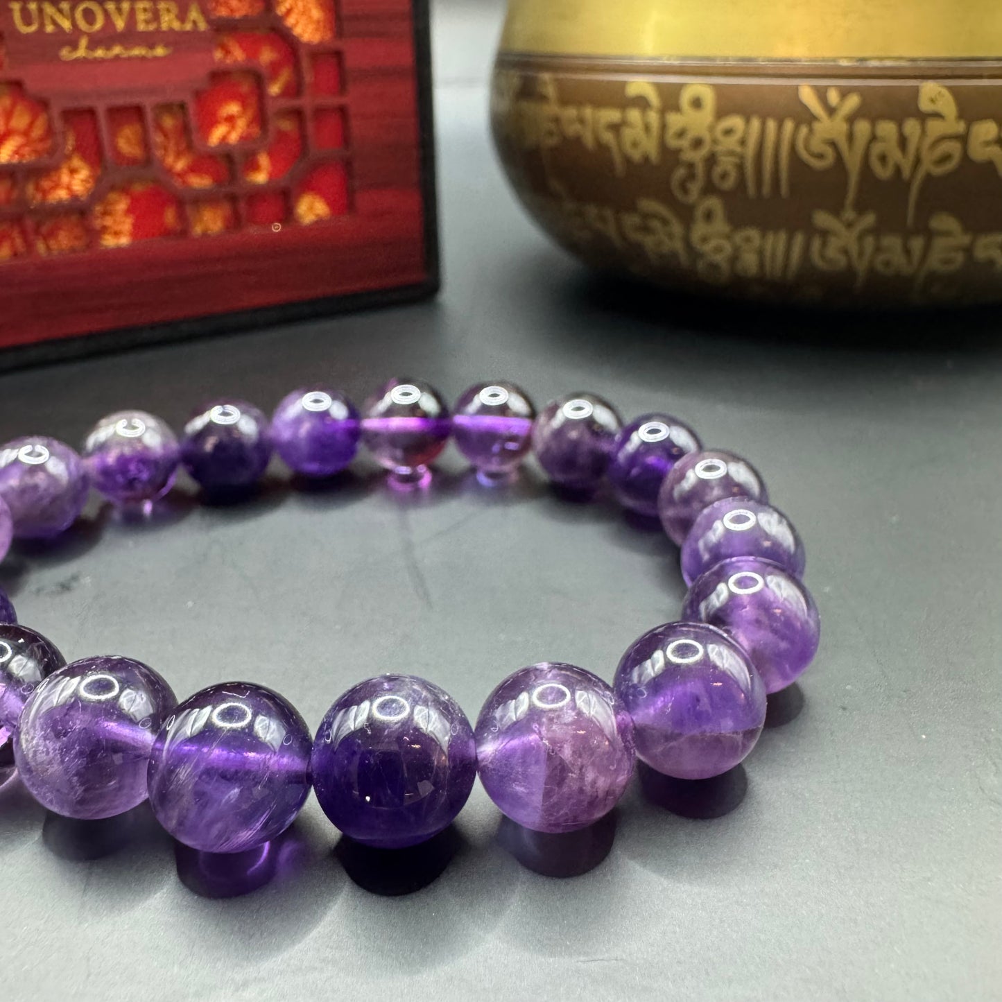 Amethyst Feng Shui Bracelet - Relieves Stress-Healing-Protection