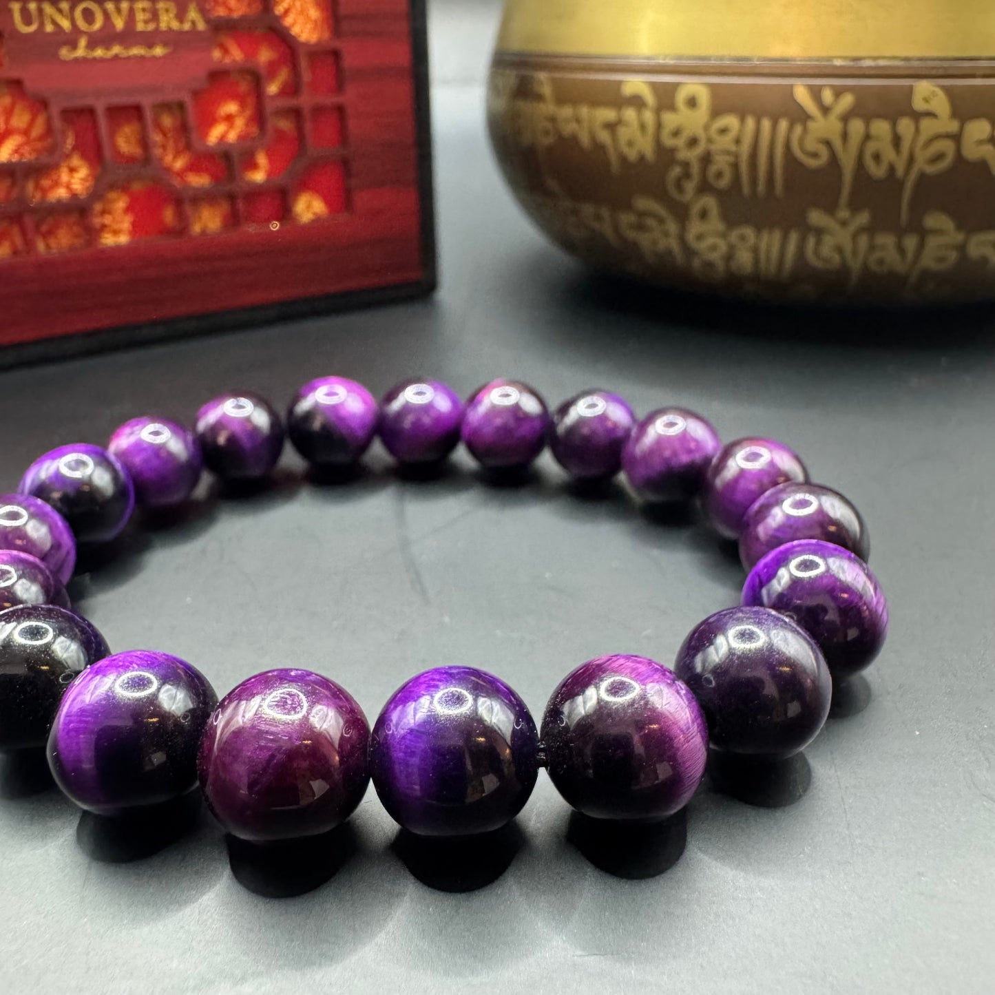 Purple Tiger Eye for Calming-Good Luck-Protection