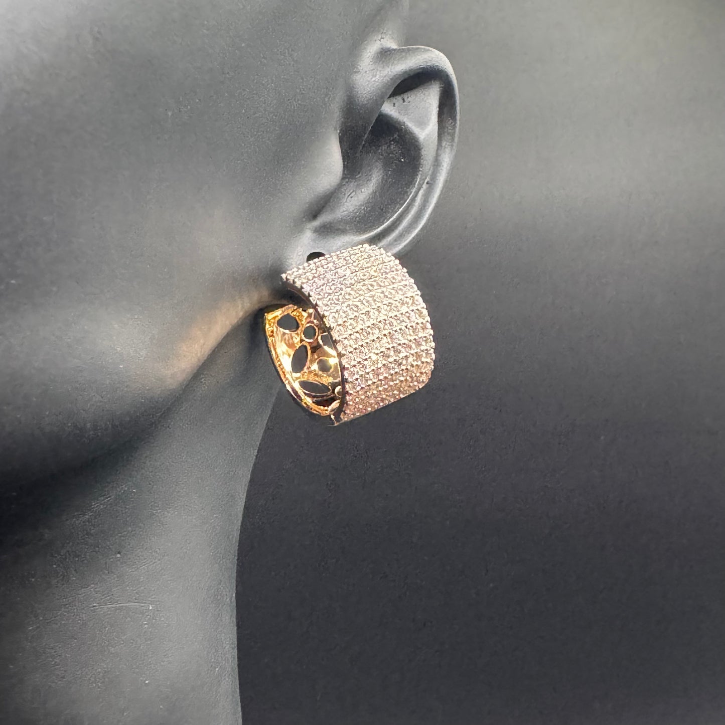 Anillo Pandora inspired Swarovski Crystal Earrings