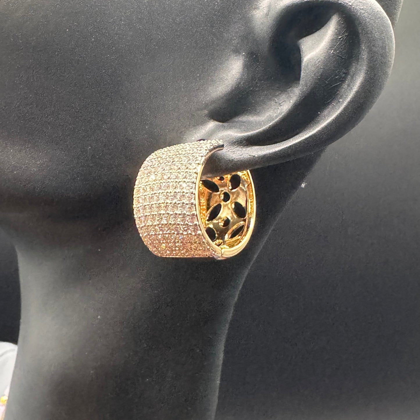 Anillo Pandora inspired Swarovski Crystal Earrings