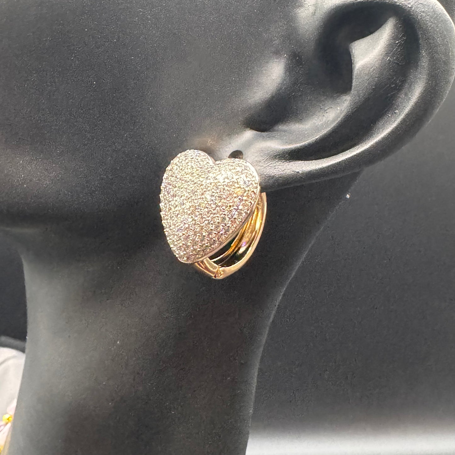 Luna Heart Swarovski Crystal Earrings