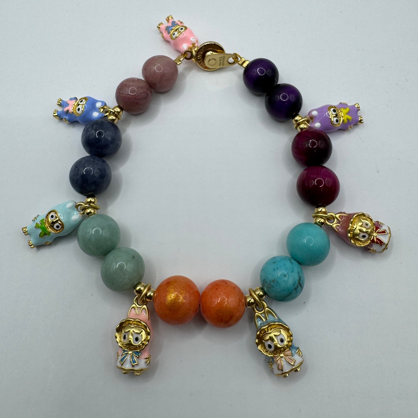 Labubu w/ 7 Chakra Stones for Abundance, Prosperity, Attract Wealth