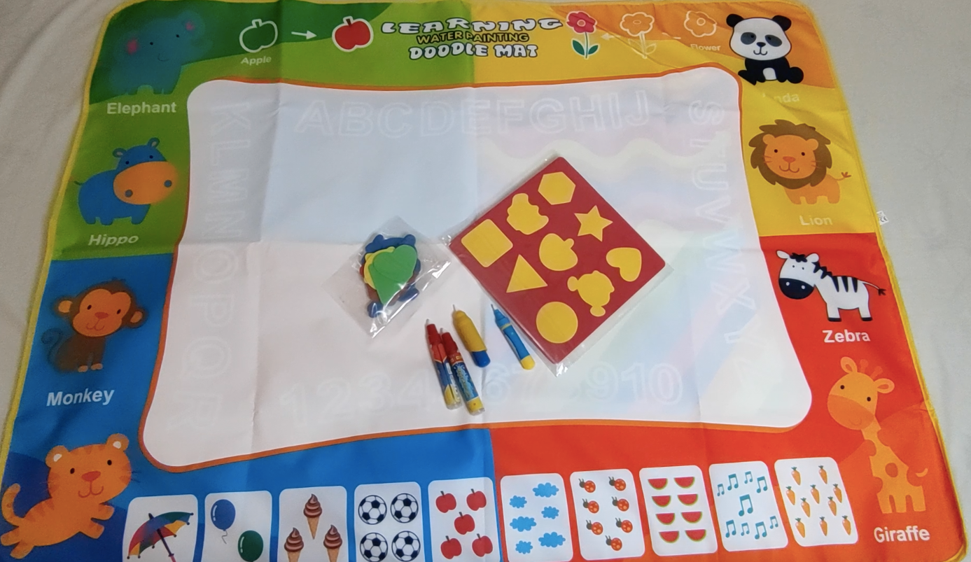 MAGIC Water Mat-No Mess, Reusable, Learn & Draw! - Channies
